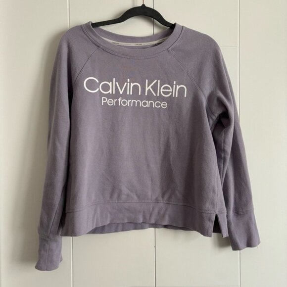 Calvin Klein Performance Womens Lavender Raglan Sweatshirt - Picture 2 of 6